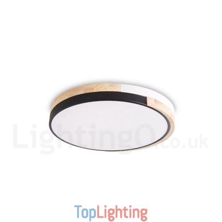 Dimmable Multi Colours Round Wood Ceiling Light with Acrylic Shade Ceiling Lamp Nordic Style Dimmable Multi Colours Round Wood Ceiling Light with Acrylic Shade Ceiling Lamp Nordic Style