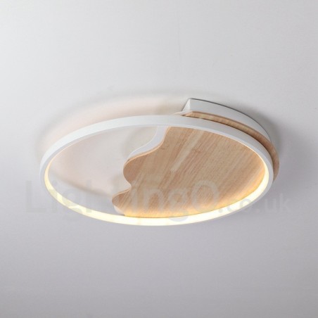 Dimmable White Cloud Round Wood Ceiling Light Ultrathin Ceiling Lamp Also Can Be Used As Wall Light Dimmable White Cloud Round Wood Ceiling Light Ultrathin Ceiling Lamp Also Can Be Used As Wall Light