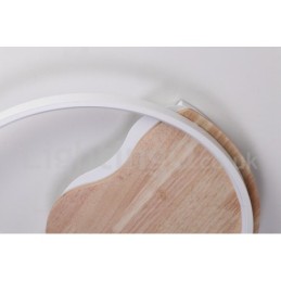 Dimmable White Cloud Round Wood Ceiling Light Ultrathin Ceiling Lamp Also Can Be Used As Wall Light