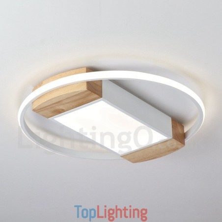 Dimmable White Round Wood Ceiling Light Ultrathin Ceiling Lamp Also Can Be Used As Wall Light Dimmable White Round Wood Ceiling Light Ultrathin Ceiling Lamp Also Can Be Used As Wall Light