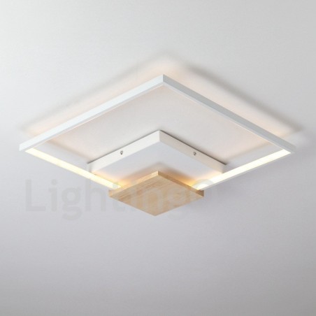 Dimmable White Square Wood Ceiling Light Ultrathin Ceiling Lamp Also Can Be Used As Wall Light Dimmable White Square Wood Ceiling Light Ultrathin Ceiling Lamp Also Can Be Used As Wall Light