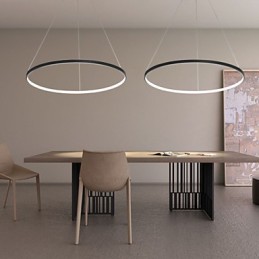 Dimmable 63W 100CM Diameter Pendant Light Modern Design Ring