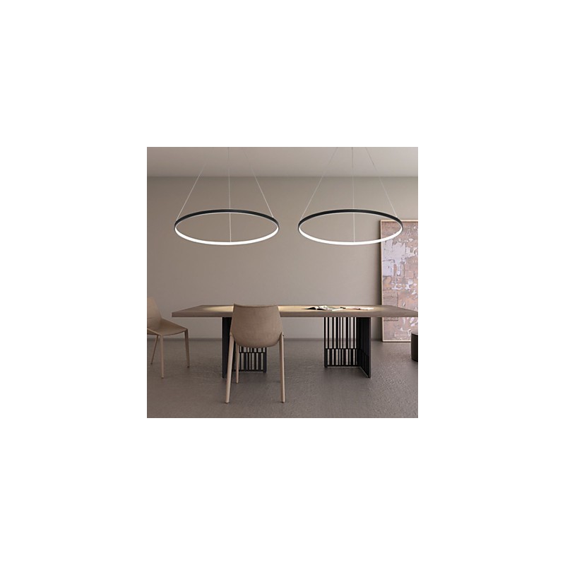 Dimmable 63W 100CM Diameter Pendant Light Modern Design Ring