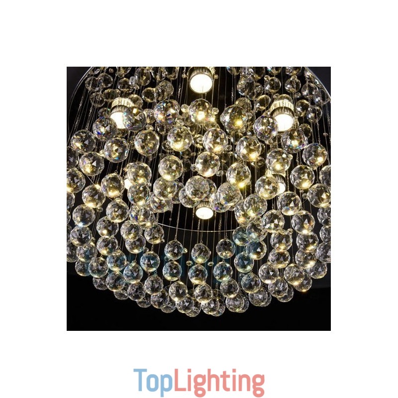 Modern K9 Crystal Round Flush Mount Ceiling Light