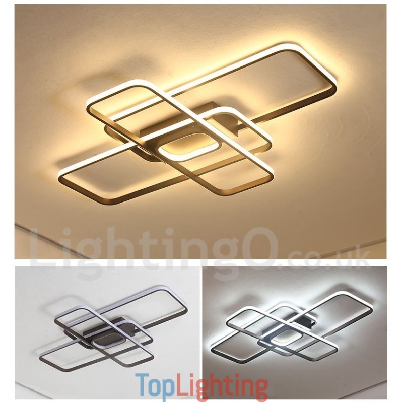 Modern Comtemporary Alumilium Painting Ceiling Light Flush Mount Light with Remoter Dimmer Also Can Be Used As Wall Light