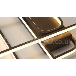 Modern Comtemporary Alumilium Painting Ceiling Light Flush Mount Light with Remoter Dimmer Also Can Be Used As Wall Light