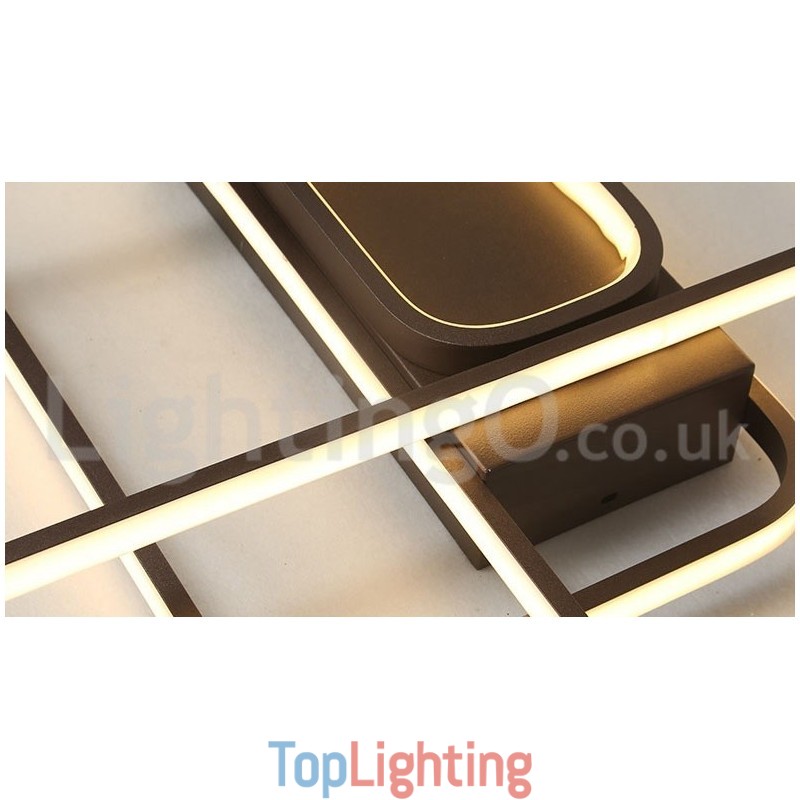 Modern Comtemporary Alumilium Painting Ceiling Light Flush Mount Light with Remoter Dimmer Also Can Be Used As Wall Light