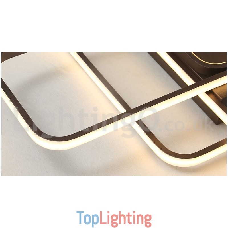 Modern Comtemporary Alumilium Painting Ceiling Light Flush Mount Light with Remoter Dimmer Also Can Be Used As Wall Light
