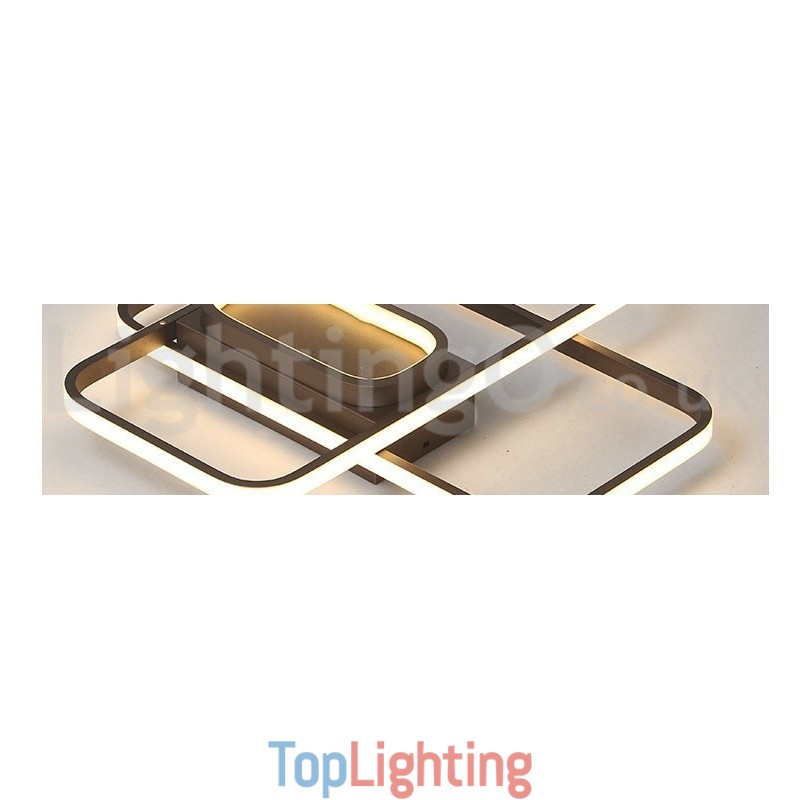 Modern Comtemporary Alumilium Painting Ceiling Light Flush Mount Light with Remoter Dimmer Also Can Be Used As Wall Light