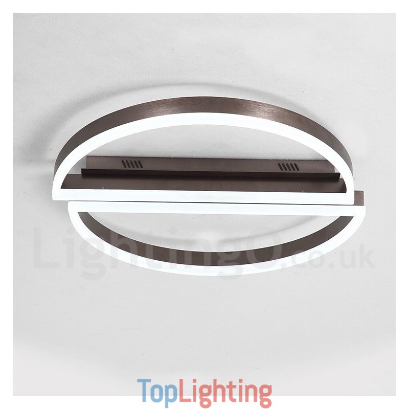 Round Modern Comtemporary Alumilium Ceiling Light Flush Mount Light with Remoter Dimmer Also Can Be Used As Wall Light