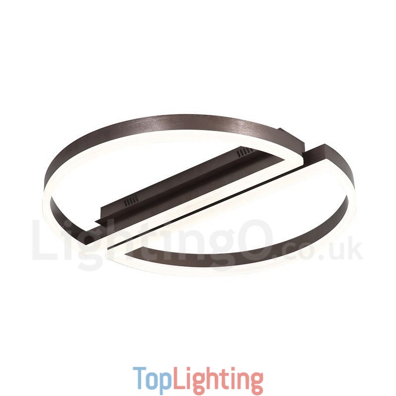 Round Modern Comtemporary Alumilium Ceiling Light Flush Mount Light with Remoter Dimmer Also Can Be Used As Wall Light