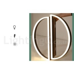 Round Modern Comtemporary Alumilium Ceiling Light Flush Mount Light with Remoter Dimmer Also Can Be Used As Wall Light