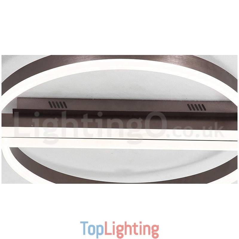 Round Modern Comtemporary Alumilium Ceiling Light Flush Mount Light with Remoter Dimmer Also Can Be Used As Wall Light