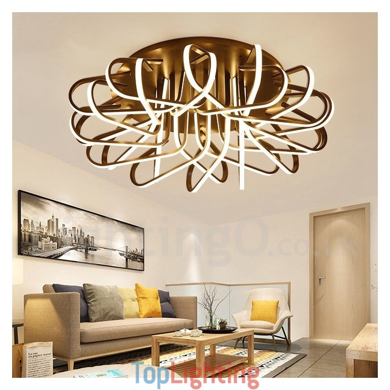 Bird's Nest Dimmable Modern Comtemporary Alumilium Flush Mount Ceiling Light Also Can Be Used As Wall Light