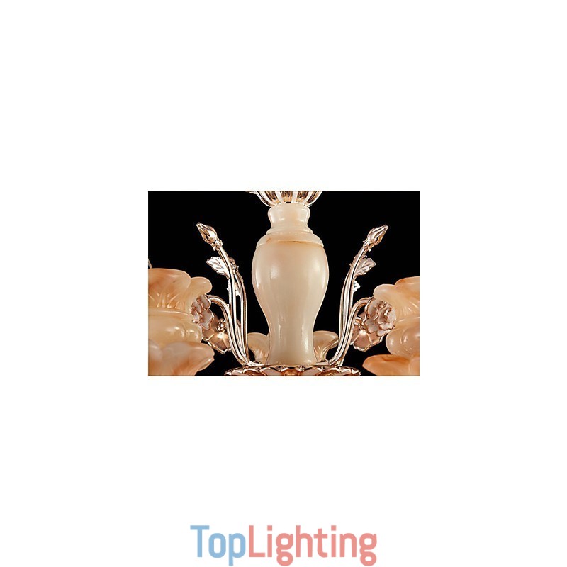 Jade Crystal Pendant lamp Candle Style Chandelier