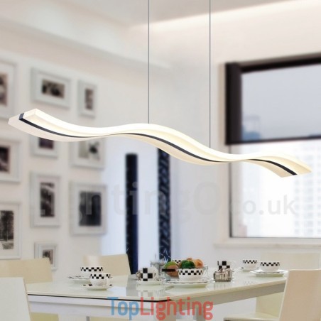 Dimmable Linear Pendant Light with Remote Control Modern Design Dimmable Linear Pendant Light with Remote Control Modern Design