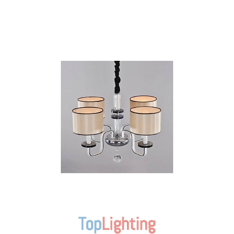 Modern Minimalist Chandelier Lighting Cloth Art Crystal Chandelier