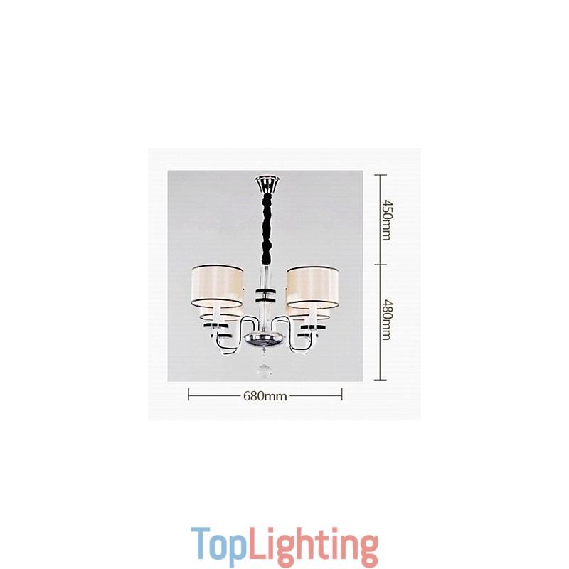 Modern Minimalist Chandelier Lighting Cloth Art Crystal Chandelier