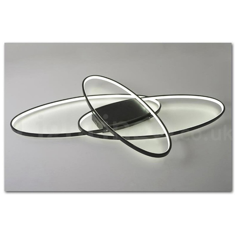 Dimmable Oval Modern Comtemporary Alumilium Ceiling Light Flush Mount Lamp for Living Room Bed Room Also Can Be Used As Wall Light