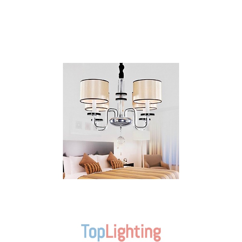 Modern Minimalist Chandelier Lighting Cloth Art Crystal Chandelier