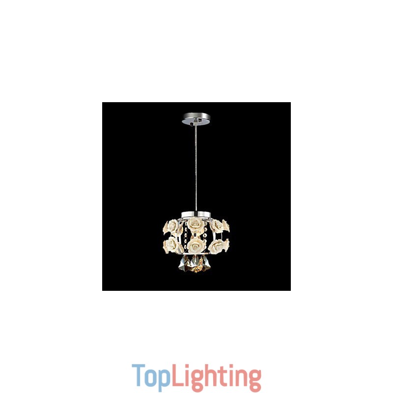 Chandelier Crystal Modern Contemporary Lantern Metal 1 Light