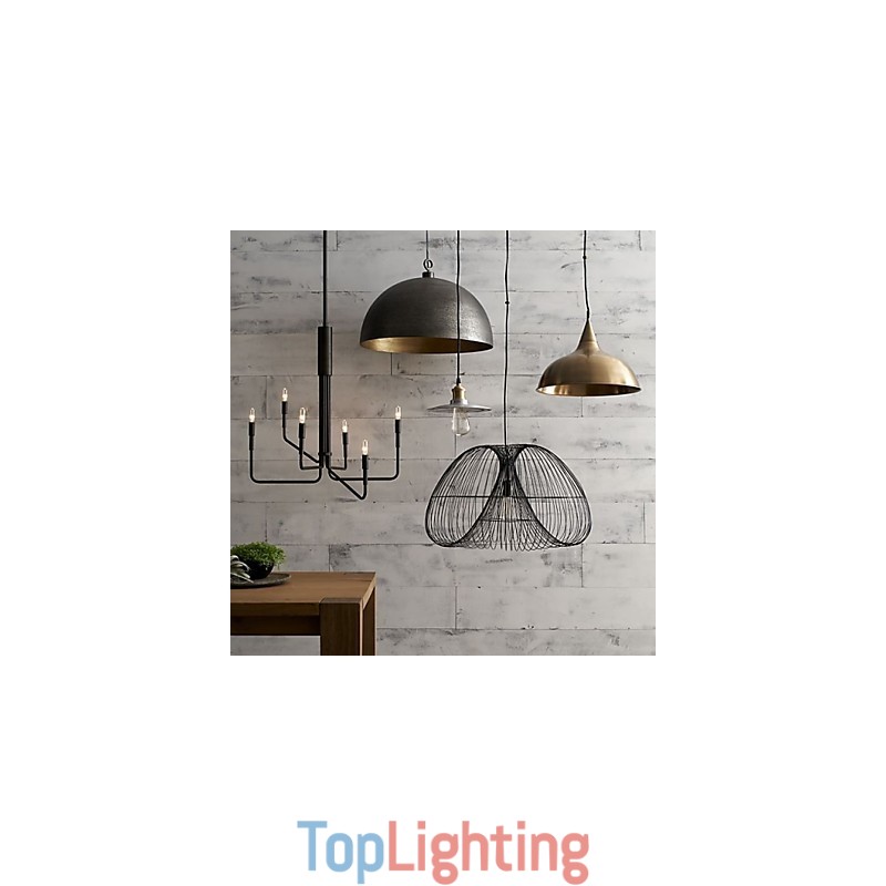 Country Painting Metal Chandelier
