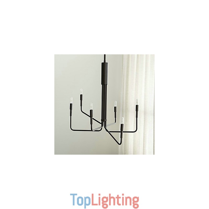 Country Painting Metal Chandelier