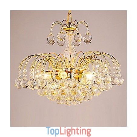 European Style Luxury 3 Light Chandelier With Crystal Balls European Style Luxury 3 Light Chandelier With Crystal Balls