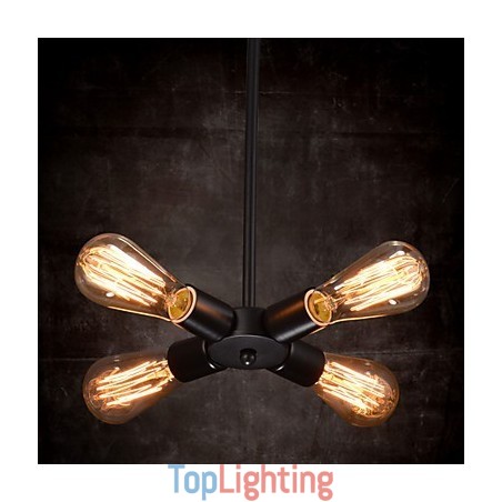 Pendant Light 4 Lights Country Style Wrought Iron Pendant Light 4 Lights Country Style Wrought Iron