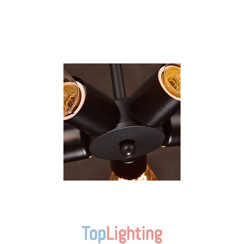 Pendant Light 4 Lights Country Style Wrought Iron