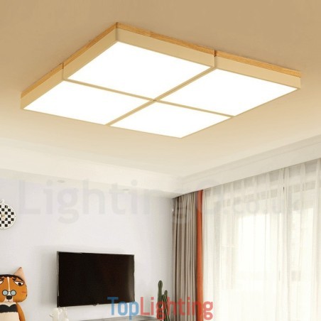 Large Square Dimmable Macaron Ultra thin Multi Colours Wood Ceiling Light with Acrylic Shade Ceiling Lamp Nordic Style Large Square Dimmable Macaron Ultra thin Multi Colours Wood Ceiling Light with Acrylic Shade Ceiling Lamp Nordic Style