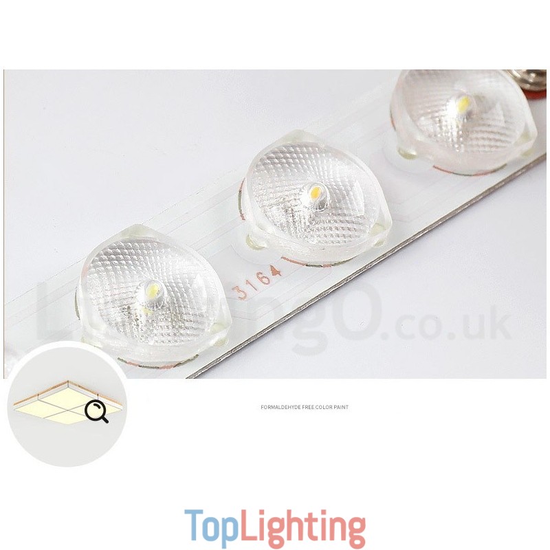 Large Square Dimmable Macaron Ultra thin Multi Colours Wood Ceiling Light with Acrylic Shade Ceiling Lamp Nordic Style