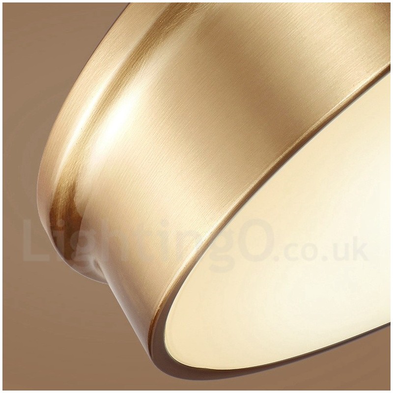 Retro Vintage Flush Mount Ceiling Light with Glass Shade