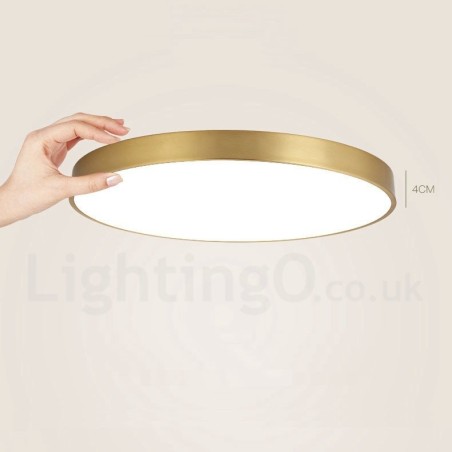 Ultra Thin 100% Brass Round Dimmable Modern Contemporary Nordic Style Flush Mount Brass Ceiling Lights with Acrylic Shade Also Can Be Used As Wall Light Ultra Thin 100% Brass Round Dimmable Modern Contemporary Nordic Style Flush Mount Brass Ceiling Lights with Acrylic Shade Also Can Be Used As Wall Light