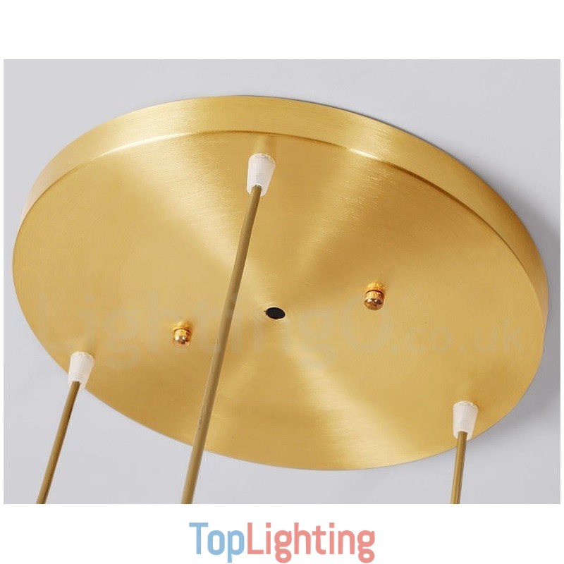 Pure Brass Rustic Lodge Nordic Style Pendant Light with Ceramics Shade