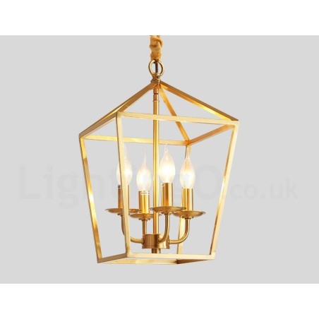 Pure Brass Rustic Lodge Nordic Style Pendant Light Pure Brass Rustic Lodge Nordic Style Pendant Light