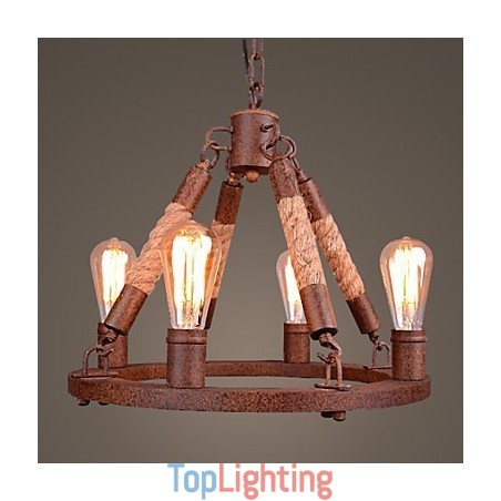 Vintage Rope Pendant Light Loft Creative Industrial Lamp American Style Decoration Vintage Rope Pendant Light Loft Creative Industrial Lamp American Style Decoration