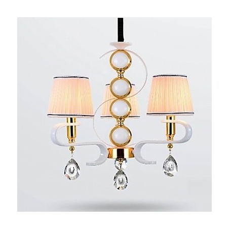 Fabric Chandelier 3 Light Modern Minimalist High Grade Lamp Fabric Chandelier 3 Light Modern Minimalist High Grade Lamp