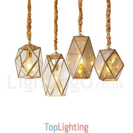 Pure Brass Rustic Lodge Nordic Style Pendant Light with Glass Shade Pure Brass Rustic Lodge Nordic Style Pendant Light with Glass Shade