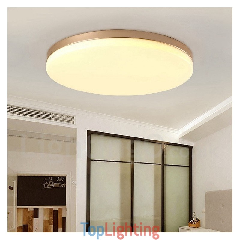 Ultra Thin Round Dimmable Modern Contemporary Nordic Style Flush Mount Ceiling Lights with Acrylic Shade Also Can Be Used As Wall Light