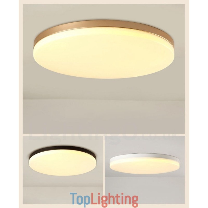 Ultra Thin Round Dimmable Modern Contemporary Nordic Style Flush Mount Ceiling Lights with Acrylic Shade Also Can Be Used As Wall Light