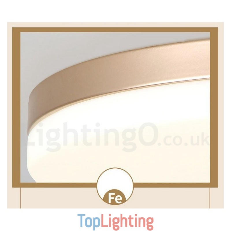 Ultra Thin Round Dimmable Modern Contemporary Nordic Style Flush Mount Ceiling Lights with Acrylic Shade Also Can Be Used As Wall Light