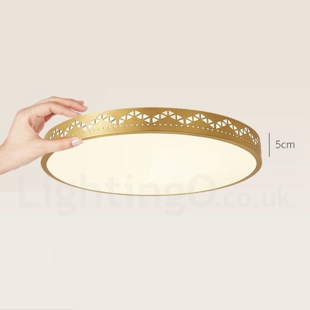 Round Pure Brass Modern Contemporary Nordic Style Flush Mount Ceiling Light with Acrylic Shade Round Pure Brass Modern Contemporary Nordic Style Flush Mount Ceiling Light with Acrylic Shade