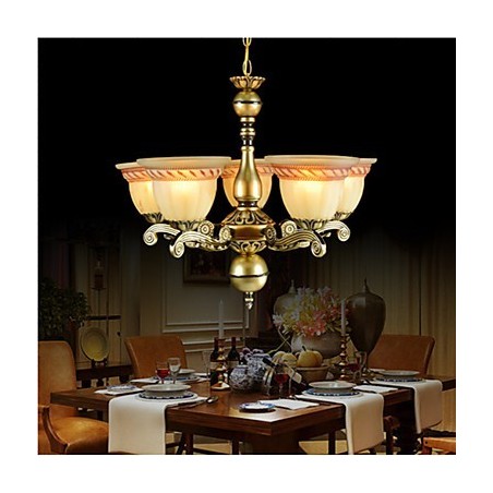 Chandelier Five Lights Bronze European Retro Classic Chandelier Five Lights Bronze European Retro Classic