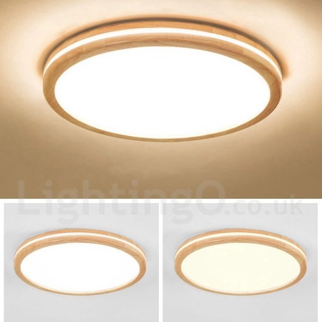 Dimmable Round Wooden with Lens Modern Contemporary Nordic Style Flush Mount Wood Ceiling Light with Acrylic Shade and Remote Control Also Can Be Used As Wall Light Dimmable Round Wooden with Lens Modern Contemporary Nordic Style Flush Mount Wood Ceiling Light with Acrylic Shade and Remote Control Also Can Be Used As Wall Light