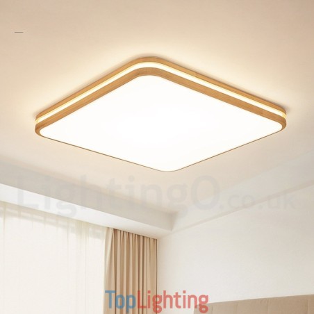 Square Wooden with Lens Modern Contemporary Nordic Style Flush Mount Wood Ceiling Light with Acrylic Shade and Remote Control Also Can Be Used As Wall Light Square Wooden with Lens Modern Contemporary Nordic Style Flush Mount Wood Ceiling Light with Acrylic Shade and Remote Control Also Can Be Used As Wall Light