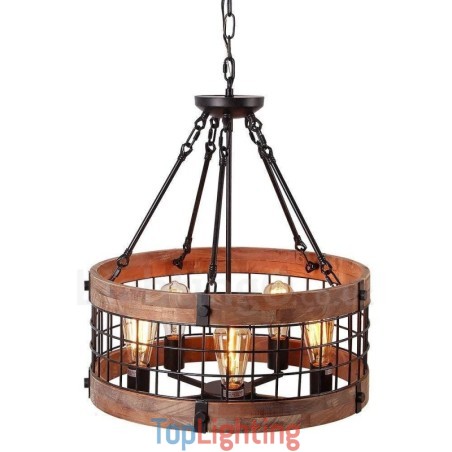 5 Light Drum Vintage Wooden Chandelier Industrial Wind Loft Wood Linear Pendant Lighting 5 Light Drum Vintage Wooden Chandelier Industrial Wind Loft Wood Linear Pendant Lighting