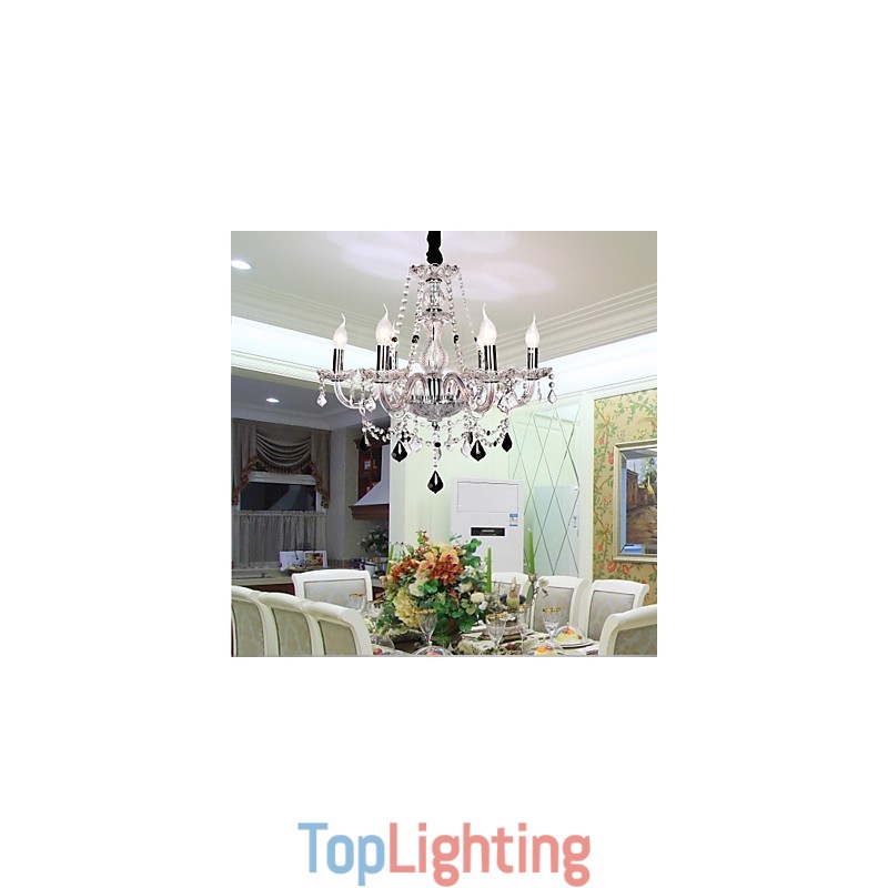 Candle Featured Luxury 6 Lights Chandelier