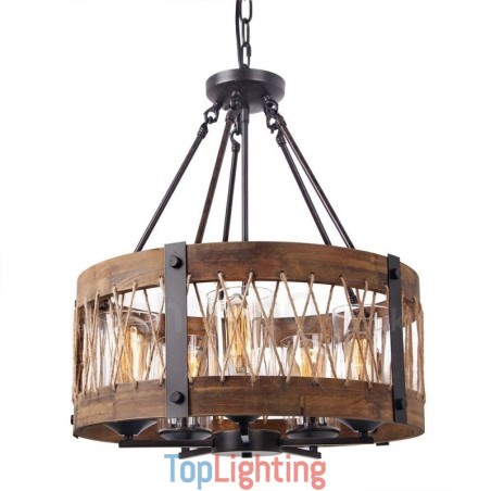 5 Light Drum Vintage Wooden Chandelier Industrial Wind Loft Wood Linear Pendant Lighting 5 Light Drum Vintage Wooden Chandelier Industrial Wind Loft Wood Linear Pendant Lighting