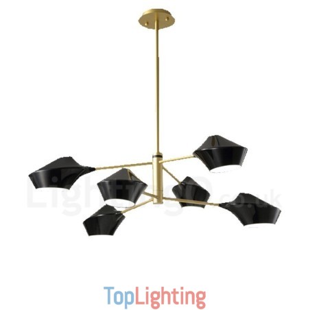 2 Tiers Multi Colours Linear Retro Chandelier 6 Light with Acrylic Shades Outdoors Garage 2 Tiers Multi Colours Linear Retro Chandelier 6 Light with Acrylic Shades Outdoors Garage
